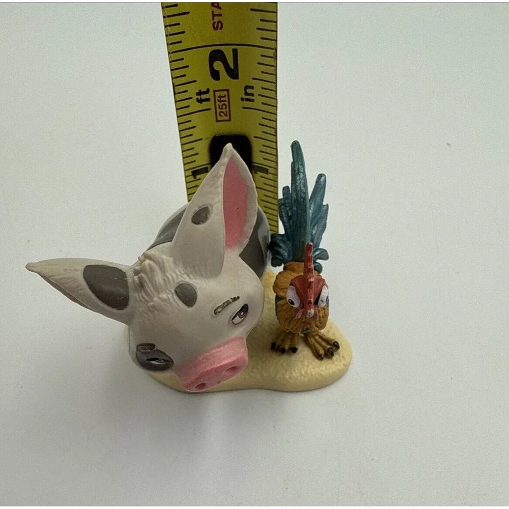 Disney Moana Island Volcano Te‎ Ka Monster Pua Pig Hei Hei Chief Tui Cake Topper